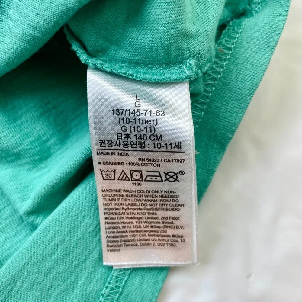 Gap Kids Teal green T-shirt Size L